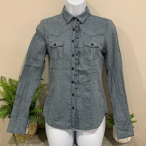 GAP Chambray Gauze Button-up Shirt S